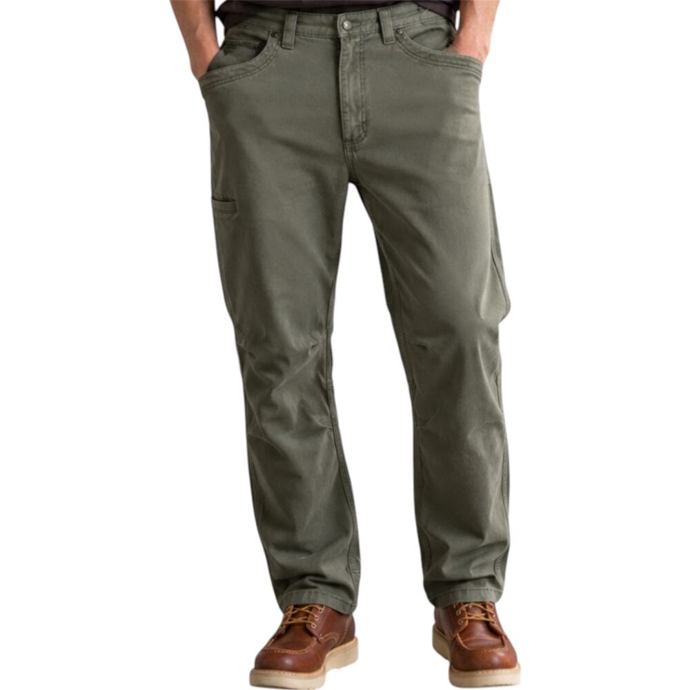 Mountain Khakis Camber 105 Pants Cotton Twill 6 Pocket Green Waist 35"x30"
